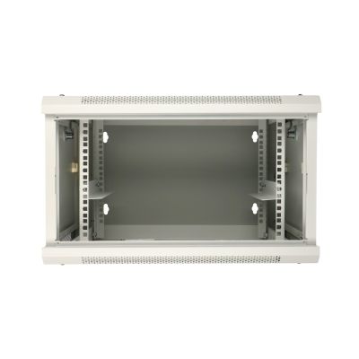 3. Extralink 6U 600x600 AZH Gray Rack Cabinet, Wall-Mounted, Two-Section