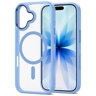3. Tech-Protect MagMat MagSafe Case for iPhone 17 - Transparent Blue
