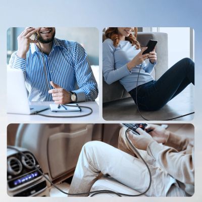 12. Joyroom Light-Speed ​​Series S-A25 USB-C / USB-C cable 100W 1.2m - black