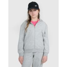 Girls' sweatshirt with a hood, 4F 4FJWMM00TSWSF1861-25M