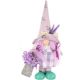 2. Gnome 25cm with lavender girl spring decoration