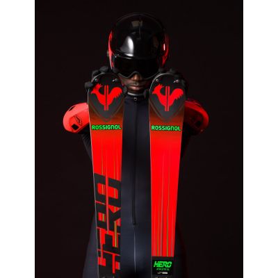 2. ROSSIGNOL HERO SL 150 (R22) skis + LOOK SPX 12 Rockerace Hot Red bindings