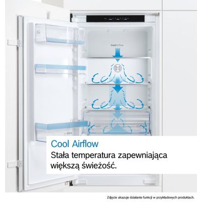 9. Built-in refrigerator BOSCH KBN96VFE0 70 cm wide