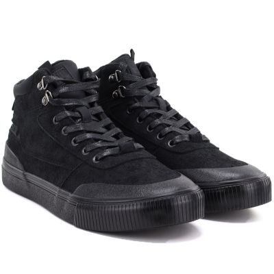 4. Men's high-top sneakers, insulated, black, Big Star UU174305