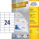 Avery 3474 Self-Adhesive Labels Rectangle Permanent White 2400 pcs.