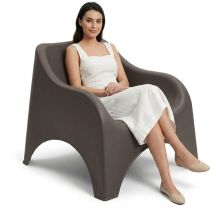 NUVOLA ANTHRACITE PLASTIC GARDEN CHAIR