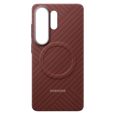 4. Samsung Carbon Magnet Case for Samsung Galaxy S26 Ultra, MagSafe Compatible - Red