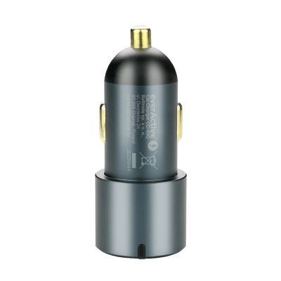 6. EVERACTIVE CAR CHARGER 1X USB QC3.0, 2X USB-C PD 60W BLACK CC-40Q