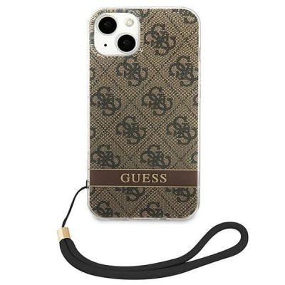 3. Guess GUOHCP14MH4STW iPhone 14 Plus 6.7 "brown / brown hardcase 4G Print Strap