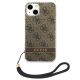 3. Guess GUOHCP14MH4STW iPhone 14 Plus 6.7 "brown / brown hardcase 4G Print Strap