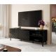 8. ABETO TV cabinet 150x42x52 black/gloss black