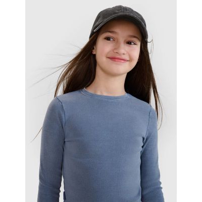 Longsleeve slim crop top plain girls 4F 4FJWSS25TLONF430-32S