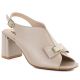 10. Women's beige Jezzi RMR25112-3 block heel sandals with bow
