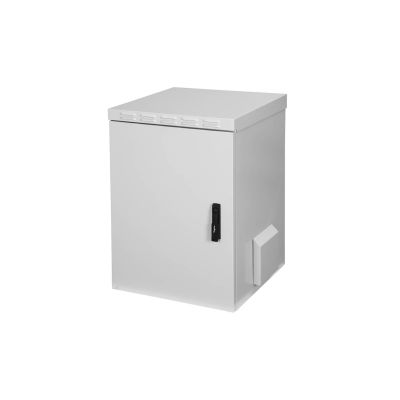 11. Digitus 19" 16U 600x600 wall-mounted network cabinet, solid door, gray, undivided, assembled, IP55, 100kg