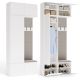 HAGA II 1SZ1W Hallway Wardrobe, White