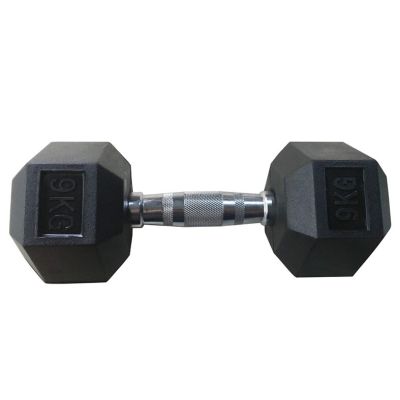 RUBBER HEXDUMBBELL YLDB35 9KG