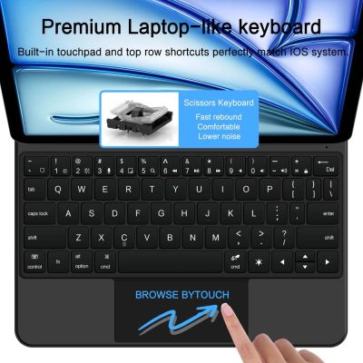 7. Tech-Protect Smartcase Magnetic with Keyboard for iPad Air 10.9” 2020 / 2022 / iPad Air 11” 2024 / 2025 - Black