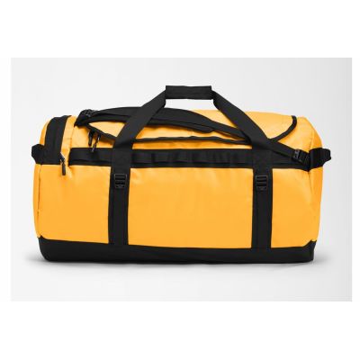 3. The North Face Base Camp Duffel L Sports Bag 95L Polyester Black, Yellow