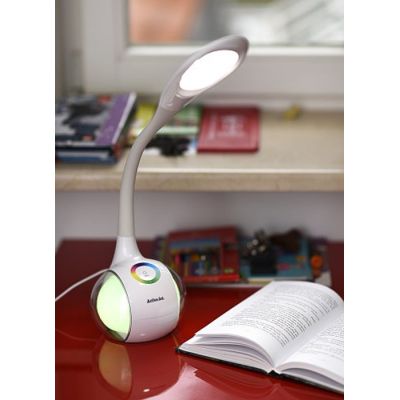 8. Activejet RAINBOW RGB LED table desk lamp white
