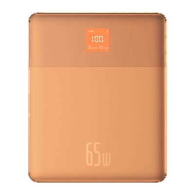3. Baseus Blade2 12000mAh 65W Powerbank with Digital Display (with Baseus Mini White Series USB-C - USB-C 100W (20V/5A) 50cm White Cable) - Orange