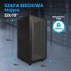 11. Extralink Rack Cabinet 22U 600x800 Black Floor Standing