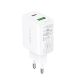 3. Acefast wall charger USB Type C / USB 20W, PPS, PD, QC 3.0, AFC, FCP white (A25 white)