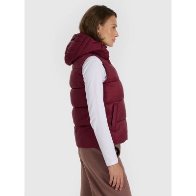 8. Women's down vest with synthetic filling 4F 4FRAW25TVJAF326-60S