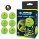 17. GLOW IN THE DARK POLY TABLE TENNIS BALLS 40 6 PCS POT