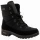 Progress Women’s Winter Boots, Black Insulated Snow Boots with Sheepskin Lining
