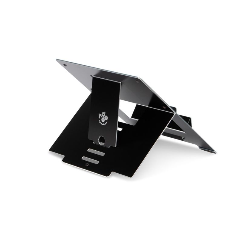 4. Riser Flexible Laptop Stand – adjustable – black – Black – 25.4 cm (10 inches) – 55.9 cm (22 inches) – aluminium – 5 kg – 135–220 mm