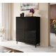 3. ABETO bookcase 100.5x40xH121.5 black/gloss black