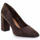 Chocolate suede pointed toe pumps Sergio Leone PB216