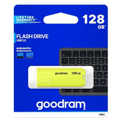 5. GoodRam UME2 UME2-1280Y0R11 pendrive (128GB; USB 2.0; yellow)