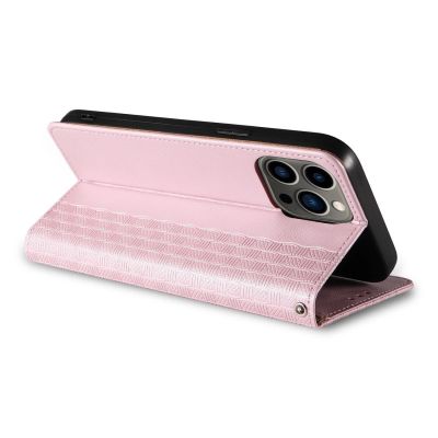 11. Magnet Strap Case Case for iPhone 14 Pro Flip Wallet Mini Lanyard Stand Pink