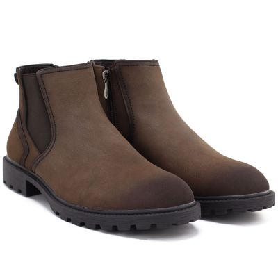 4. Men's high uninsulated ankle boots, brown, Vanhorn WN32307