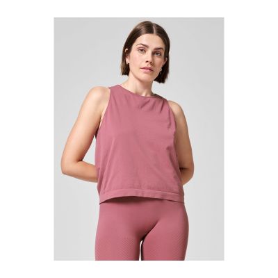 2. CASALL Essential Block Seamless Tank Pink