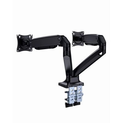 5. GEMBIRD ADJUSTABLE DESK ARM FOR 2 MONITORS 17"-35" UP TO 10KG