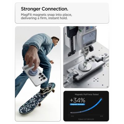 10. Spigen Ultra Hybrid S Mag MagSafe Case for Samsung Galaxy S26 Ultra - Clear and White