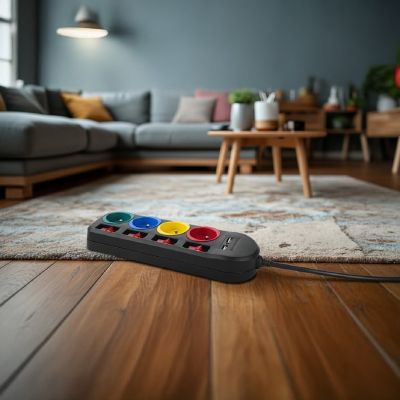 17. MACLEAN POWER STRIP 4 OUTLETS 2XUSB MCE229B