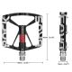 3. Rockbros 37213071001 Aluminum Alloy Bicycle Pedal Set - Black