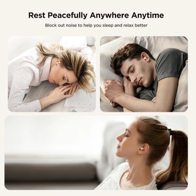 14. Joyroom JR-TS1 Cozydots Series Wireless TWS Headphones for Sleeping ANC Bluetooth 5.3 - White