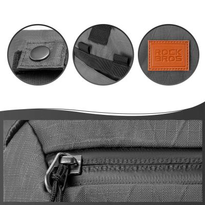 5. Rockbros H43 Backpack for Brompton Folding Bike - Gray