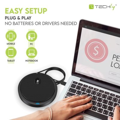 6. TECHLY Conference Microphone +MUTE