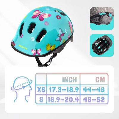 45. METEOR KS06 butterflies children's bike helmet