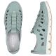 4. Women's leather openwork shoes green Rieker 49956-52