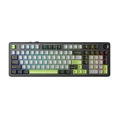gasket F99 Pro Black+Gray+Green GrayWood switch RGB AULA keyboard