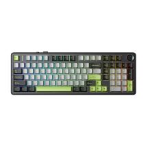 gasket F99 Pro Black+Gray+Green GrayWood switch RGB AULA keyboard