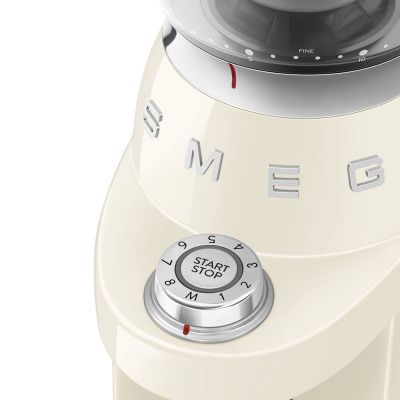 18. Smeg CGF03CREU Coffee Grinder 150W Cream