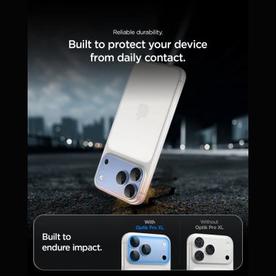 27. Spigen Optik Pro XL GLAS.TR EZ FIT Tempered Glass Camera Screen Protector for iPhone 18 Pro - Light Blue