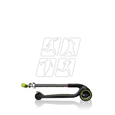 12. Globber Master Prime 3-Wheel Scooter / Black - Lime Green 664-106